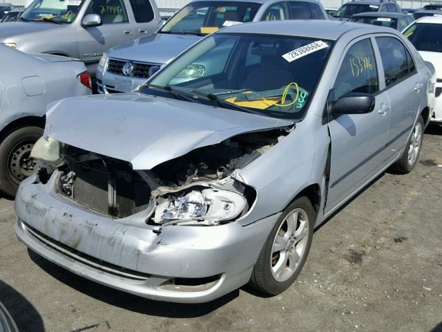 1NXBR32E25Z397005 - 2005 TOYOTA COROLLA CE SILVER photo 2