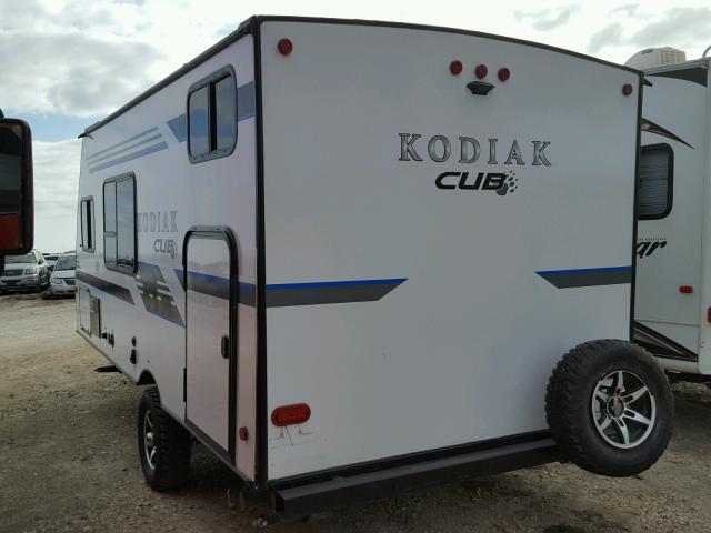 4YDT1751XJJ970712 - 2018 KEYSTONE KODIAK WHITE photo 3