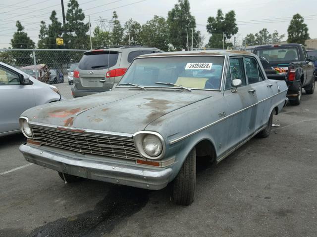 40469W125743 - 1964 CHEVROLET NOVA GREEN photo 2