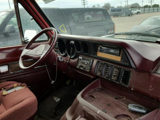 2B5WB35ZXLK779030 - 1990 DODGE RAM WAGON MAROON photo 9