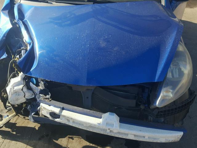 JHMGD38667S066322 - 2007 HONDA FIT S BLUE photo 7