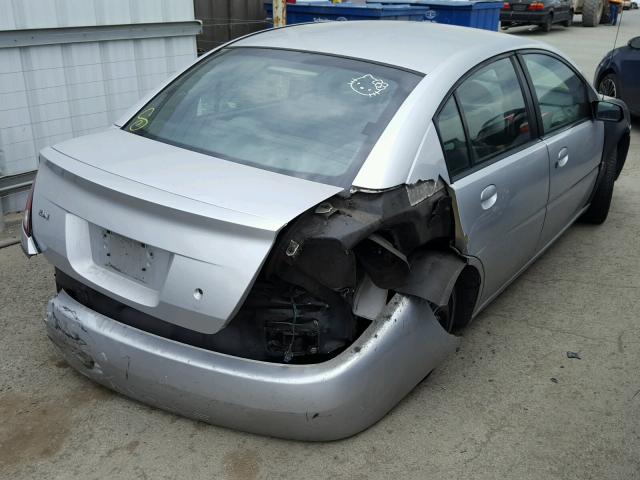 1G8AJ52F03Z102859 - 2003 SATURN ION LEVEL SILVER photo 4