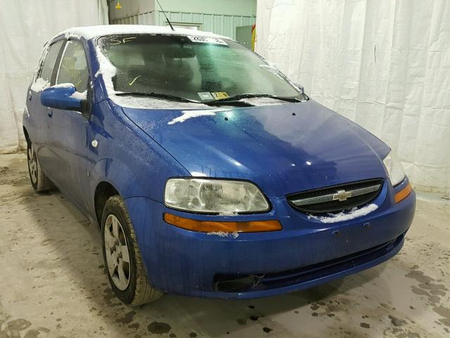 KL1TD66698B060317 - 2008 CHEVROLET AVEO BASE BLUE photo 1