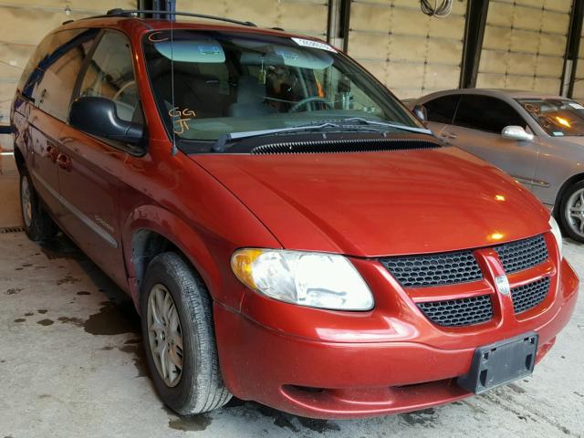 2B4GP44R81R313716 - 2001 DODGE GRAND CARA RED photo 1