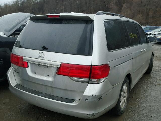 5FNRL38439B006378 - 2009 HONDA ODYSSEY EX SILVER photo 4