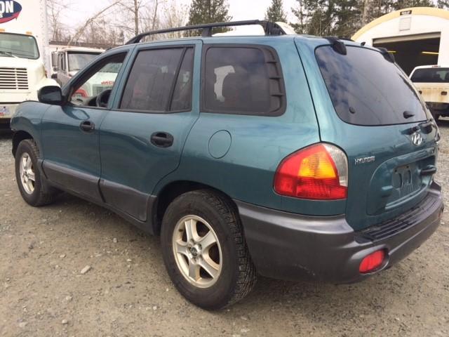 KM8SB73D32U339904 - 2002 HYUNDAI SANTA FE B BLUE photo 3