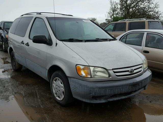 4T3ZF19C82U478030 - 2002 TOYOTA SIENNA CE SILVER photo 1