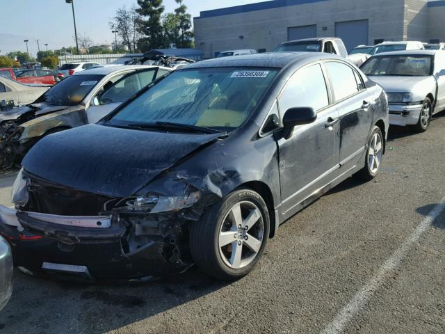 1HGFA16826L060784 - 2006 HONDA CIVIC EX შავი ფოტო 2