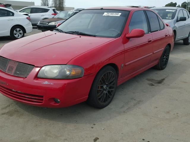 3N1AB51D35L594626 - 2005 NISSAN SENTRA SE- RED photo 2