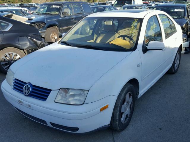 3VWSK69M91M086142 - 2001 VOLKSWAGEN JETTA GLS WHITE photo 2