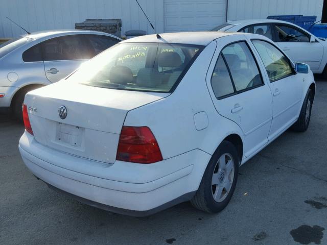 3VWSK69M91M086142 - 2001 VOLKSWAGEN JETTA GLS WHITE photo 4