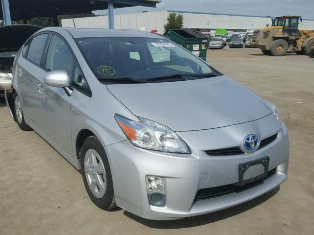 JTDKN3DU6B0275576 - 2011 TOYOTA PRIUS SILVER photo 1