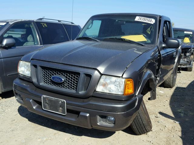 1FTYR10U35PA91717 - 2005 FORD RANGER CHARCOAL photo 2