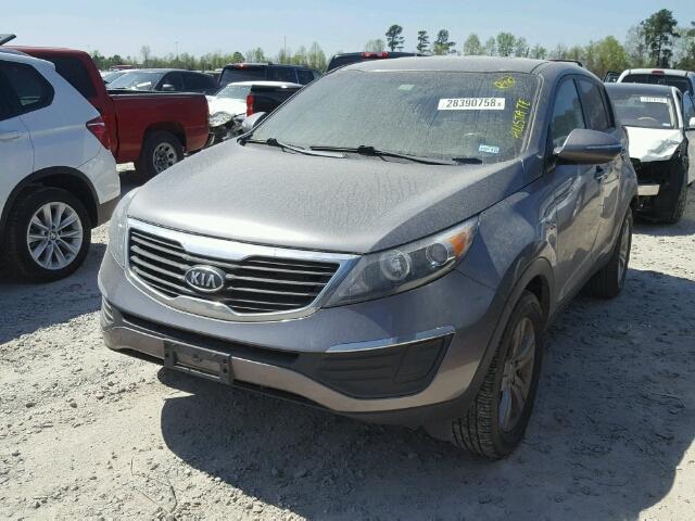 KNDPB3A21C7230300 - 2012 KIA SPORTAGE B GRAY photo 2