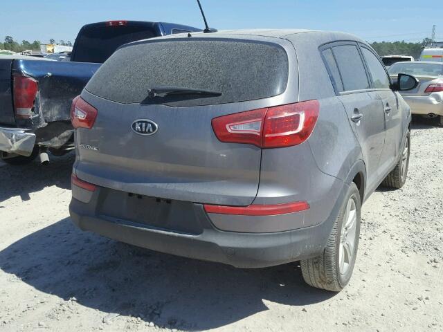 KNDPB3A21C7230300 - 2012 KIA SPORTAGE B GRAY photo 4