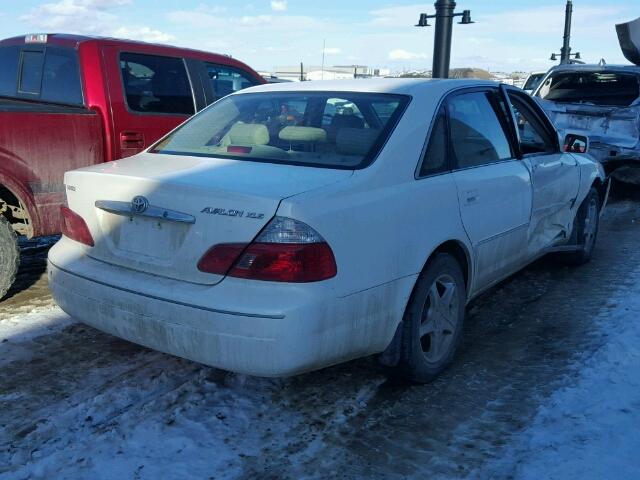 4T1BF28B24U362642 - 2004 TOYOTA AVALON XL WHITE photo 4