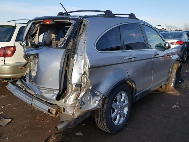 JHLRE487X7C034220 - 2007 HONDA CR-V EXL SILVER photo 4