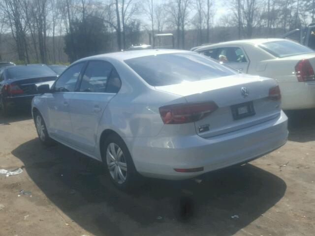 3VW2B7AJ6HM413923 - 2017 VOLKSWAGEN JETTA S 白色 照片 3