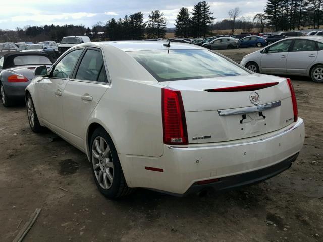 1G6DT57V880140481 - 2008 CADILLAC CTS HI FEA WHITE photo 3