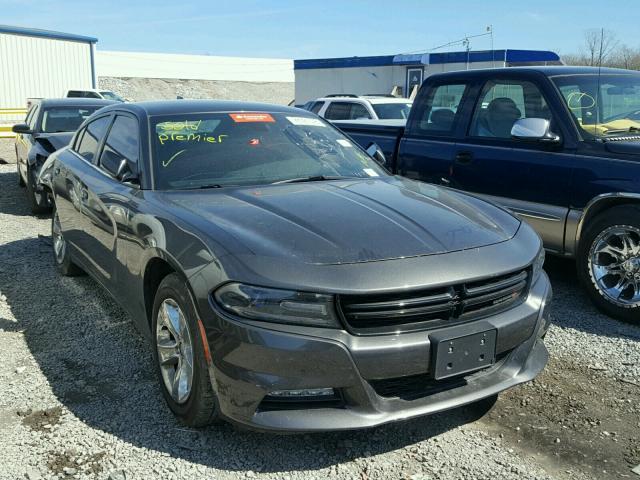 2C3CDXHGXGH186698 - 2016 DODGE CHARGER SX GRAY photo 1