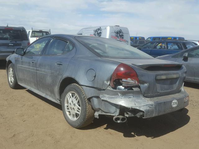 2G2WP522341351274 - 2004 PONTIAC GRAND PRIX CHARCOAL photo 3