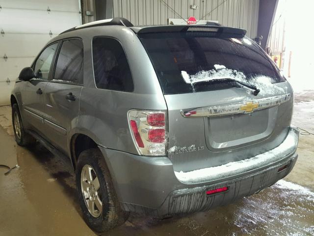 2CNDL13F866197493 - 2006 CHEVROLET EQUINOX LS GRAY photo 3