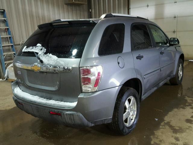 2CNDL13F866197493 - 2006 CHEVROLET EQUINOX LS GRAY photo 4