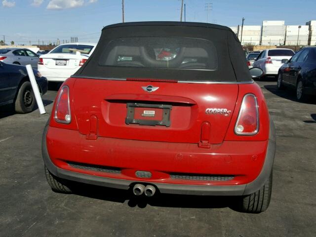 WMWRH33556TK59211 - 2006 MINI COOPER RED photo 9