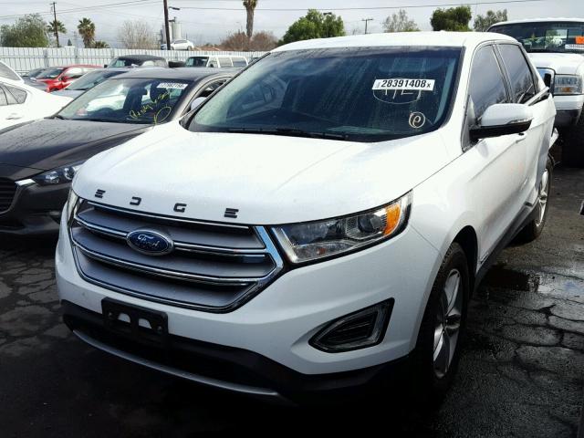 2FMPK3J92GBC42963 - 2016 FORD EDGE SEL WHITE photo 2