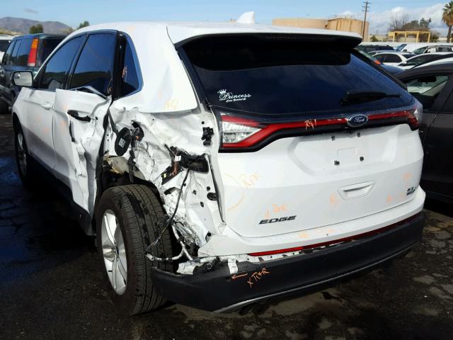 2FMPK3J92GBC42963 - 2016 FORD EDGE SEL WHITE photo 3