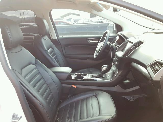 2FMPK3J92GBC42963 - 2016 FORD EDGE SEL WHITE photo 5