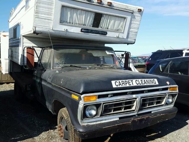 F37ZUY89212 - 1977 FORD F-350 BLACK photo 1