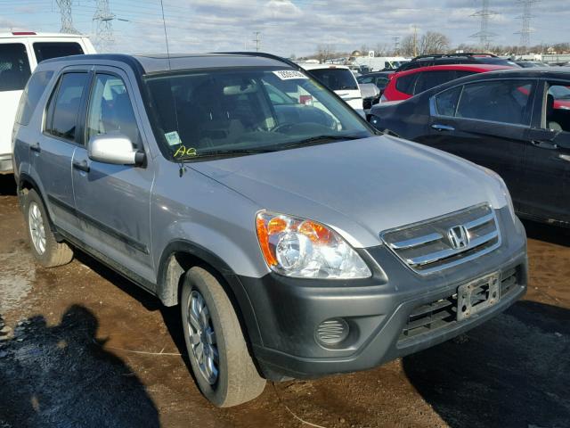 JHLRD78825C006986 - 2005 HONDA CR-V EX SILVER photo 1