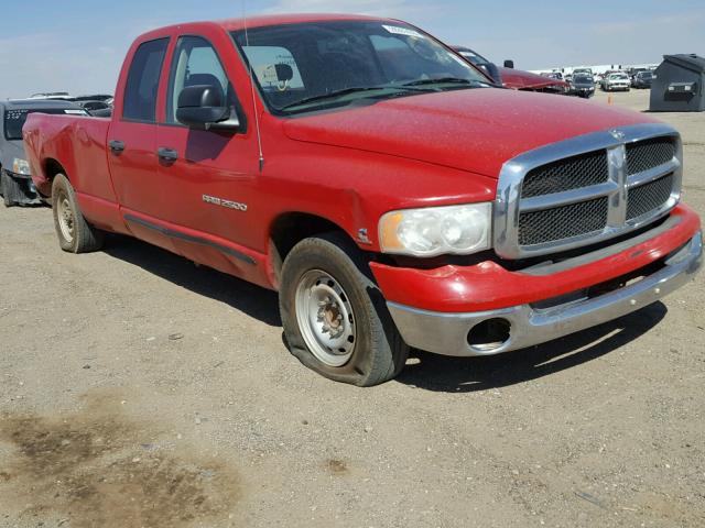 3D7KR28C95G866314 - 2005 DODGE RAM 2500 S RED photo 1