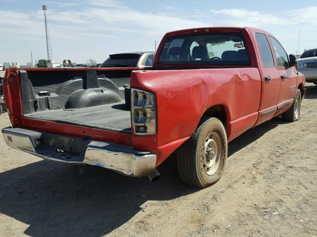 3D7KR28C95G866314 - 2005 DODGE RAM 2500 S RED photo 4