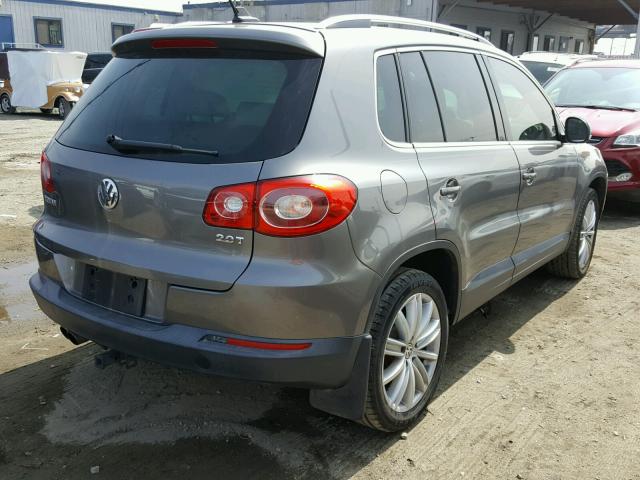 WVGAV7AX3BW568829 - 2011 VOLKSWAGEN TIGUAN S GRAY photo 4