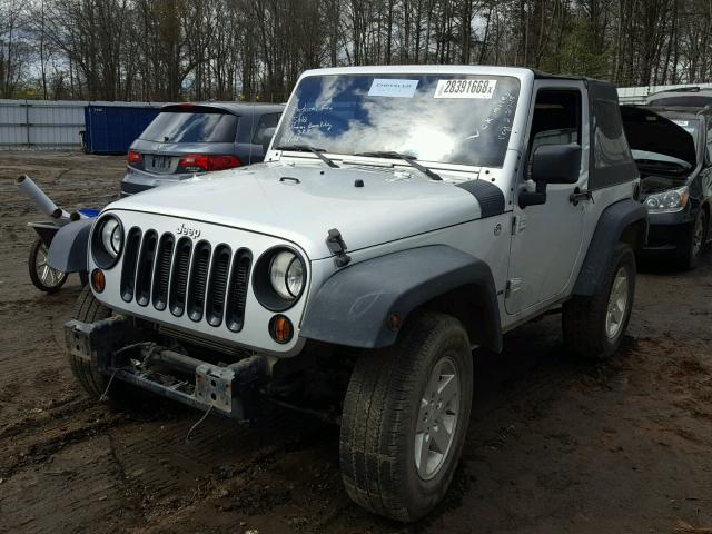 1J4AA2D14AL121348 - 2010 JEEP WRANGLER S SILVER photo 2