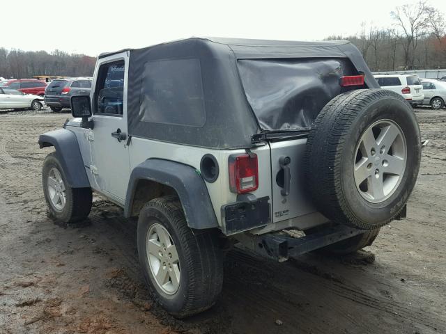 1J4AA2D14AL121348 - 2010 JEEP WRANGLER S SILVER photo 3