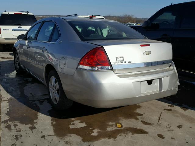 2G1WB58N081320526 - 2008 CHEVROLET IMPALA LS SILVER photo 3