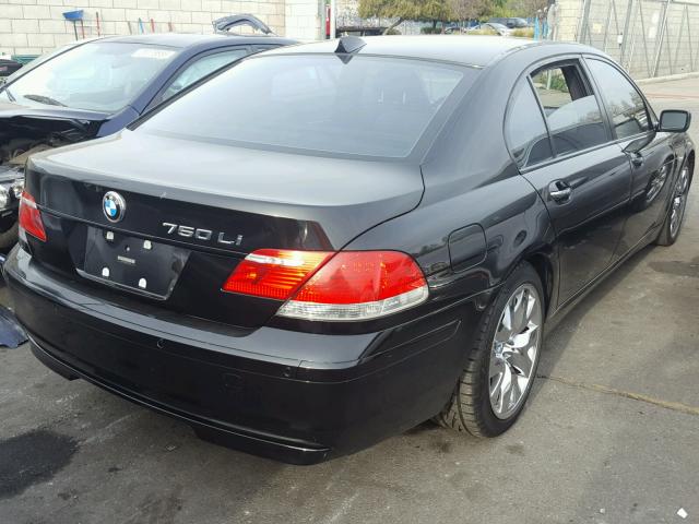 WBAHN83556DT30032 - 2006 BMW 750 LI BLACK photo 4