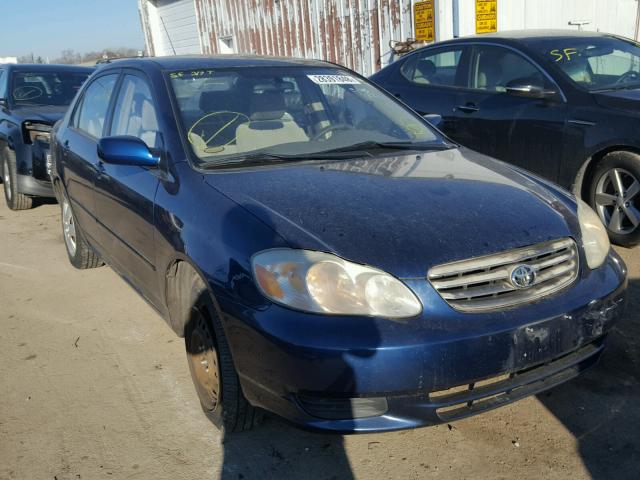 JTDBR32E230050945 - 2003 TOYOTA COROLLA CE BLUE photo 1