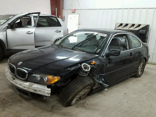 WBABD33424JY97302 - 2004 BMW 325 CI BLACK photo 2