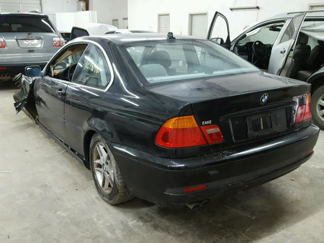 WBABD33424JY97302 - 2004 BMW 325 CI BLACK photo 3