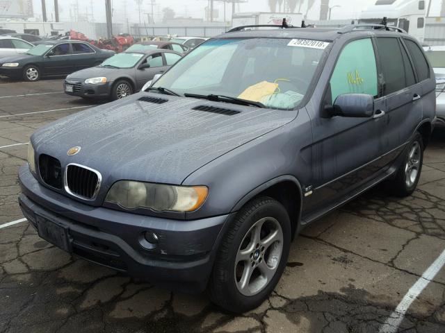 5UXFA53513LV79500 - 2003 BMW X5 3.0I GRAY photo 2