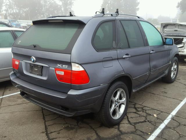 5UXFA53513LV79500 - 2003 BMW X5 3.0I GRAY photo 4