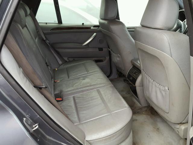 5UXFA53513LV79500 - 2003 BMW X5 3.0I GRAY photo 6