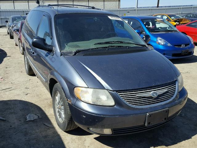 2C8GT64L21R353987 - 2001 CHRYSLER TOWN & COU GRAY photo 1