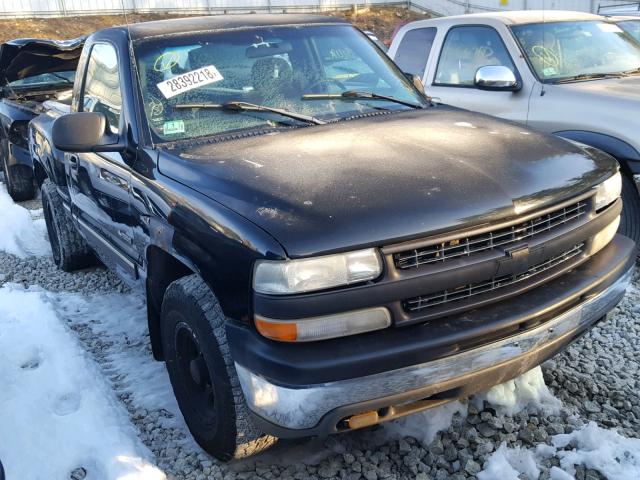 1GCEK14TX1Z103854 - 2001 CHEVROLET SILVERADO BLACK photo 1