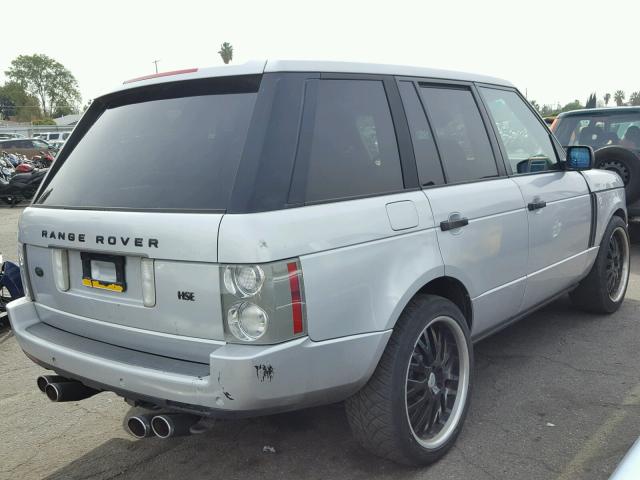 SALMF11494A170616 - 2004 LAND ROVER RANGE ROVE SILVER photo 4