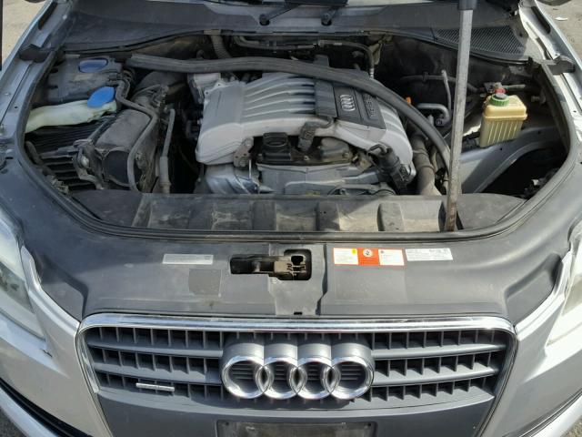 WA1BY74L47D043302 - 2007 AUDI Q7 3.6 QUA SILVER photo 7